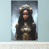 Afrikanische Königin 067 Leinwanddruck (Insitu (Holzboden))