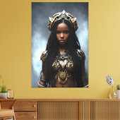 Afrikanische Königin 067 Leinwanddruck (Insitu (Wohnzimmer))