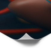 Afrikanische Königin' – Eleganz und Tradition Poster (Ecke)