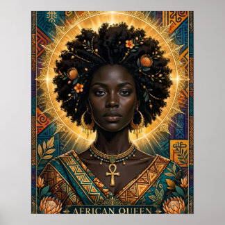 Afrikanische Königin Halo Poster
