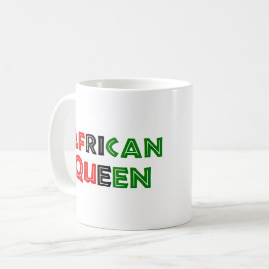 afrikanische Königin Kaffeetasse (Vorderseite Links)