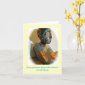 Afrikanische Königin Karte (Gelbe Blume)