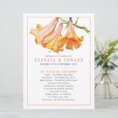 Afrikanische Königin Lily-Orange-Hochzeit Programm (Stehend Vorderseite)