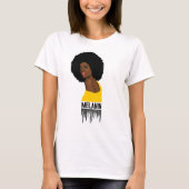 Afrikanische Königin Melanin T-Shirt (Vorderseite)
