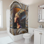 Afrikanische Königin Nefertiti Duschvorhang (Beispiel)