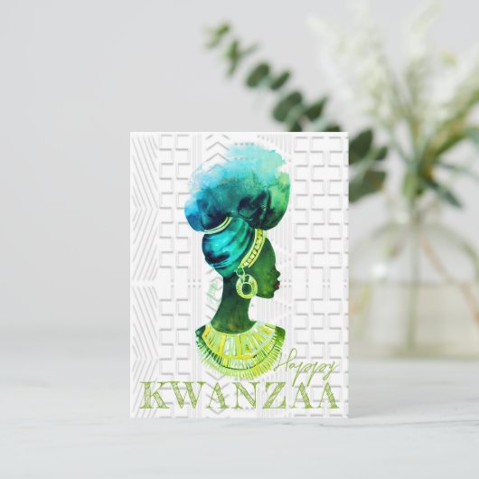 Afrikanische Königin Postkarte (Stehend Vorderseite)