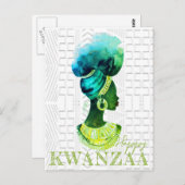 Afrikanische Königin Postkarte (Vorne/Hinten)