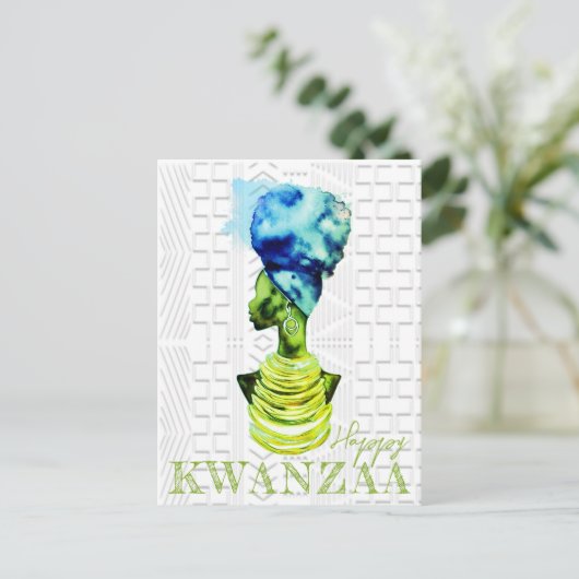 Afrikanische Königin Postkarte (Stehend Vorderseite)