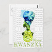 Afrikanische Königin Postkarte (Vorne/Hinten)