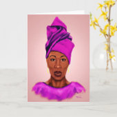 Afrikanische Königingrußkarte Karte (Gelbe Blume)