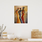Afrikanische Königinnen Poster (Küche)