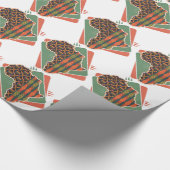 Afrikanische Kontur Geschenkpapier (Ecke)