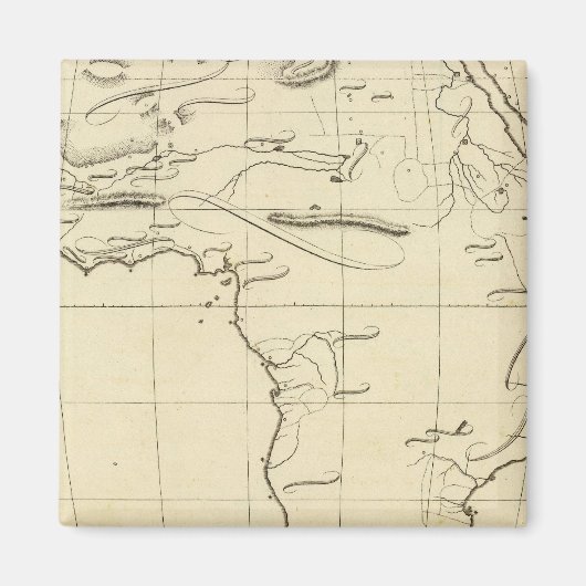 Afrikanische Kontur Magnet (Vorne)