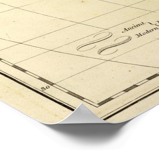 Afrikanische Kontur Poster (Ecke)