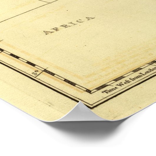 Afrikanische Kontur Poster (Ecke)