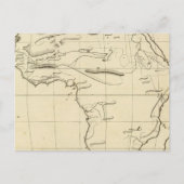 Afrikanische Kontur Postkarte (Vorderseite)