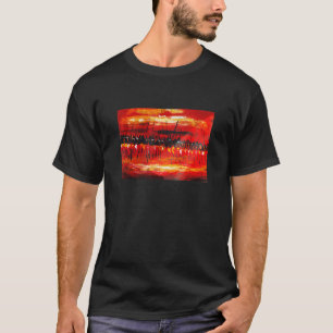 Afrikanische Krieger bereiten sich auf Kampfkunst T-Shirt