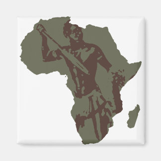 Afrikanische Kriegerkunst Magnet