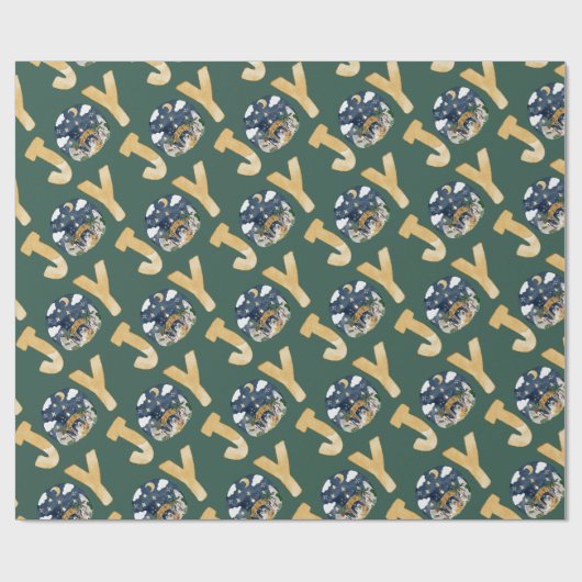 Afrikanische Krippe Geschenkpapier (Flach)