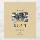 Afrikanische Krippe Weinetikett (Einzelnes Label)