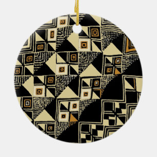 Afrikanische Kuba-Inspirierte Designs Keramikornament