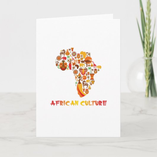 Afrikanische Kultur Karte (Vorderseite)