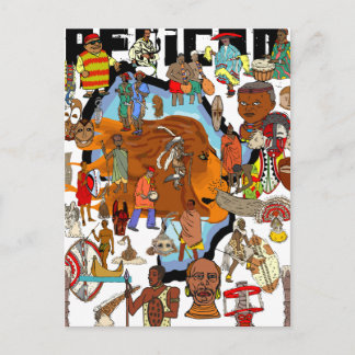 Afrikanische Kulturlandschaft Postkarte