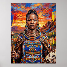 Afrikanische Kunst Afrozentrisches Poster