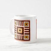 afrikanische Kunst der Abstinenz Kaffeetasse (Vorderseite Links)