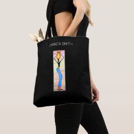 Afrikanische Kunst, elegante Frau, Kokosölverkäufe Tasche