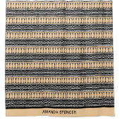 Afrikanische Kunst, ethnisches Muster Duschvorhang (Vorderseite)