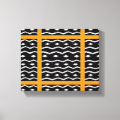 afrikanische Kunst, ethnisches Muster Orange Leinwanddruck (Vorderseite)