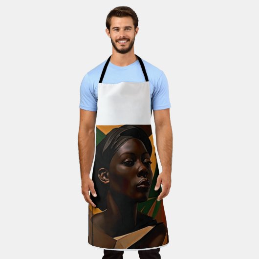 Afrikanische Kunst. Frauen, die sich die Front ans Schürze (Getragen)