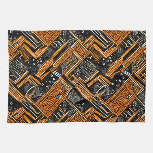 afrikanische Kunst Geschirrtuch (Horizontal)