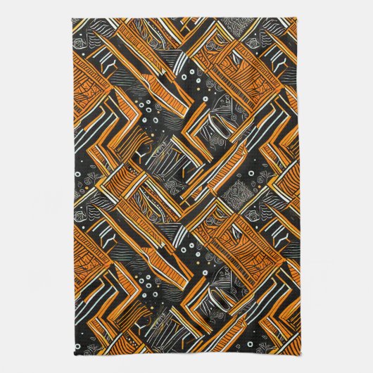 afrikanische Kunst Geschirrtuch (Vertikal)