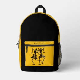 Afrikanische Kunst, Happy Celebration Dance Bedruckter Rucksack