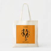 Afrikanische Kunst, "Happy Dance" Tragetasche (Vorne)