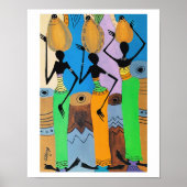 afrikanische Kunst, Kokosölhändler Poster (Vorne)