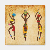 afrikanische Kunst Magnet (Vorne)