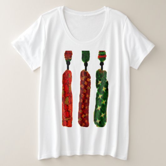 Afrikanische Kunst mit unserem "Wash Day" Große Größe T-Shirt (Design vorne)