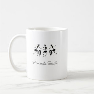 Afrikanische Kunst, Niedliche glückliche Tänzer We Kaffeetasse