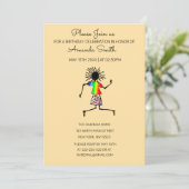 Afrikanische Kunst, Niedliche und Phantastische Tä Einladung (Stehend Vorderseite)