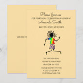 Afrikanische Kunst, Niedliche und Phantastische Tä Einladung (Vorne/Hinten)