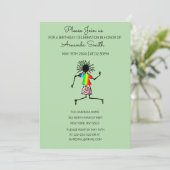 Afrikanische Kunst, Niedliche und Phantastische Tä Einladung (Stehend Vorderseite)