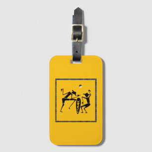 Afrikanische Kunst, Niedliches und sonniges Mondli Gepäckanhänger