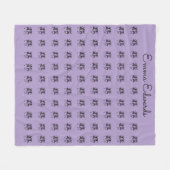 Afrikanische Kunst, Personalisiert, Feiern Lila Fleecedecke (Vorderseite (Horizontal))