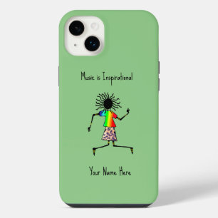 Afrikanische Kunst, Personalisierter Happy Dance iPhone 14 Plus Hülle