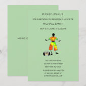 Afrikanische Kunst, Phantastisches Glück zum Gebur Einladung (Vorne/Hinten)