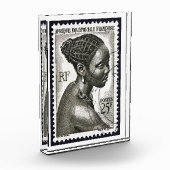 Afrikanische Kunst Reisen Französisch Francaise "P Fotoblock (Links)