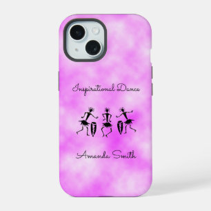 afrikanische Kunst, rosa Cloud Inspiration Tanz iPhone 15 Hülle